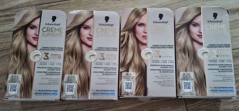 Farby do włosów Schwarzkopf Creme Supreme blond 4 szt.