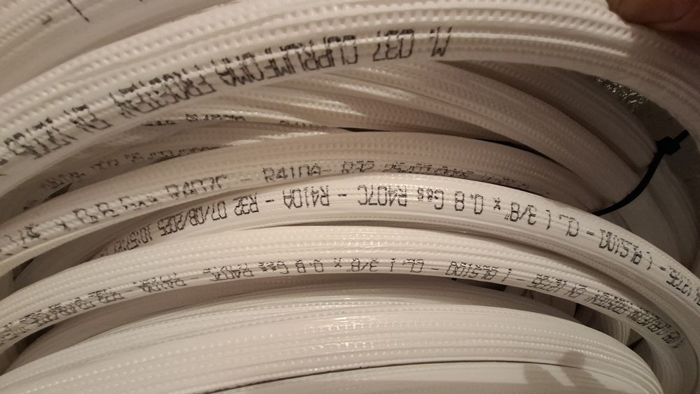 Tubo cobre isolado ar condicionado 1/4 , 3/8