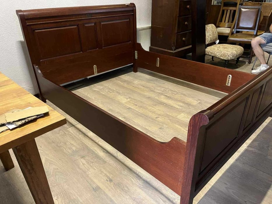 Łóżko łoże drewniane lite drewno dębowe 160x200 stan bdb FV DOWÓZ