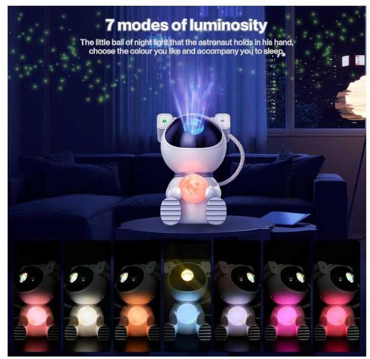 Projektor gwieździstego nieba astronauta