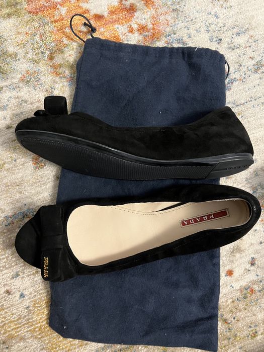 Nowe,Oryginalne baleriny Prada 40