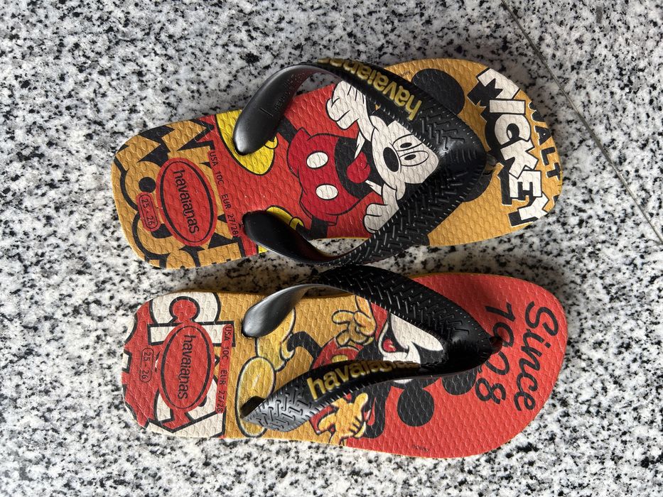Havaianas 27 ou 28 Mickey Disney chinelos sandalias