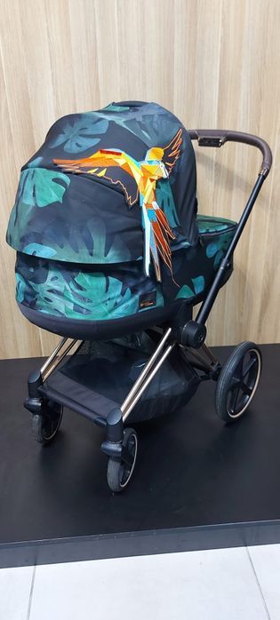 Cybex Priam 2.0 Birds of Paradise na stelażu Rose Gold
