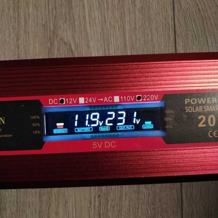 Инвертор Преобразователь напряжения 12v в 220v 2000W