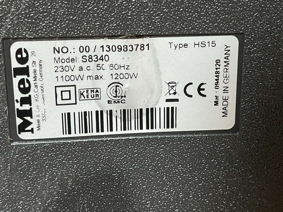 Пилосос Miele S8340