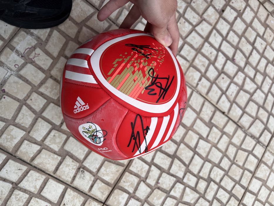 Bola Benfica assinada pela equipa