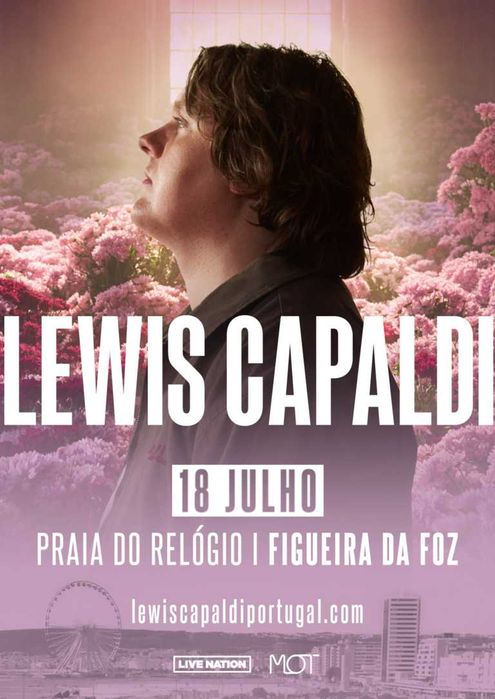 Bilhete concerto Lewis Capaldi - 18 julho 2026