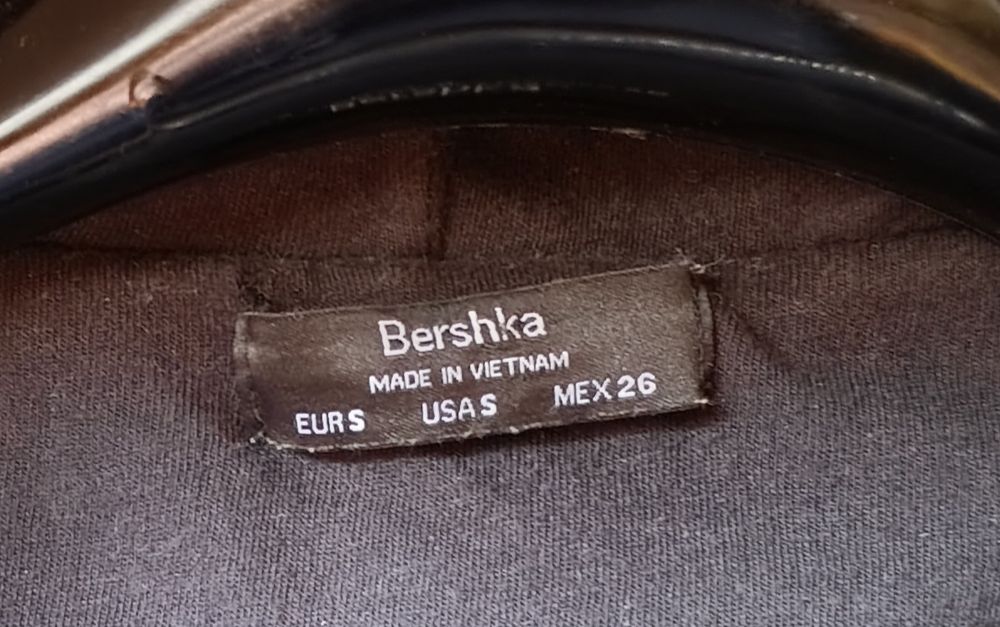 Bershka kurtka futerko miś -S