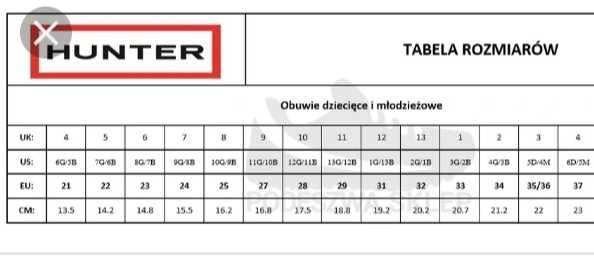 Kalosze Hunter 31 różowe