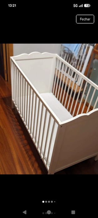 Berço  branco Smagora Ikea