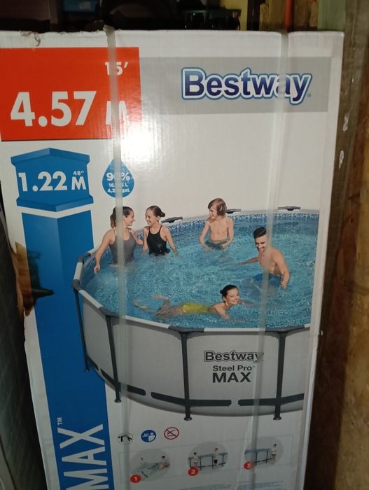 Basen Bestway 4,57 x 1,22 m. 16 000 Litrów. Nowy!!