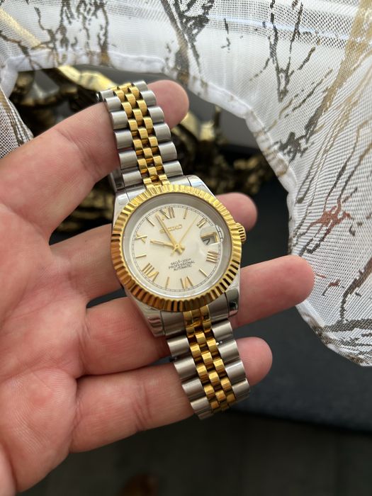 Męski Unikatowy Zegarek Seiko Detejust Mod Automat NH35A Jak Rolex/Stan Gabinetowy!