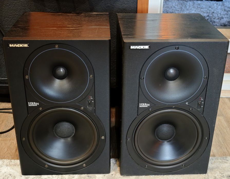 Mackie HR824 originais de 1997 (Mk1 "Made in USA")