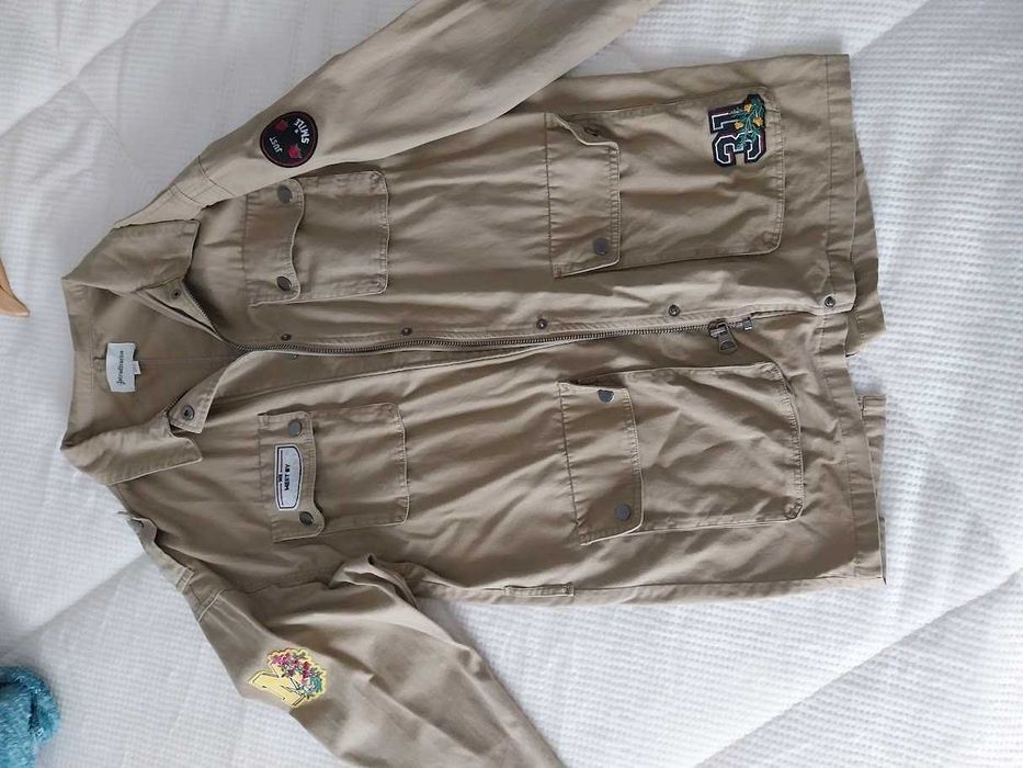 Casaco sarja meia-estação