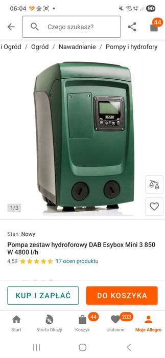 Pompa hydroforowy Dab Eadybox Mini 3850 W  4800l/h