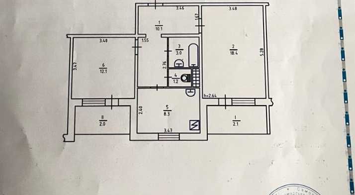 Продаж 2-кімнатної квартири в Києві