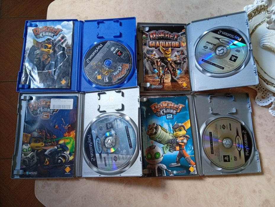 Lote Ratchet & Clank PS2 (4 Jogos)