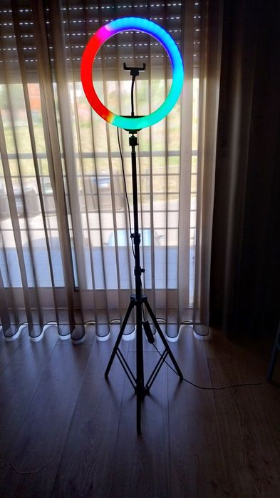 Ring light com tripé