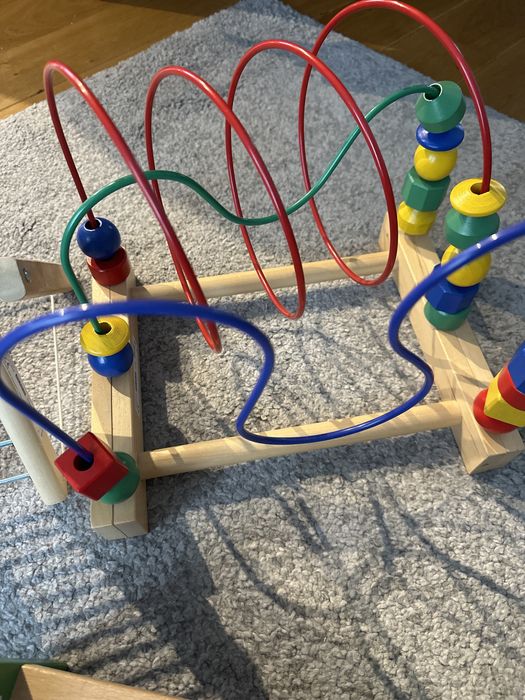 Zestaw drewnianych zabawek z ikea