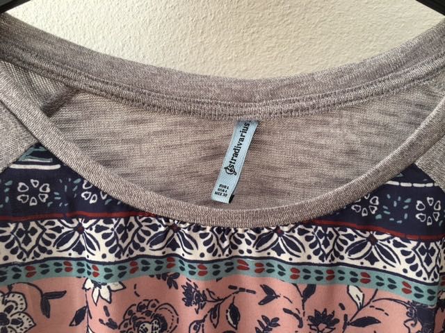 Camisola Cinza Padrão Stradivarius L