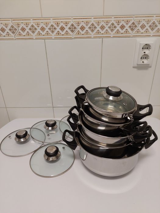 Conjunto de Tachos Completo ( 9 peças)