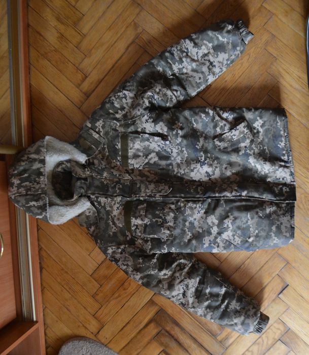Куртка зимняя военная. Бушлат тактический. С капюшоном (отстёгивается)