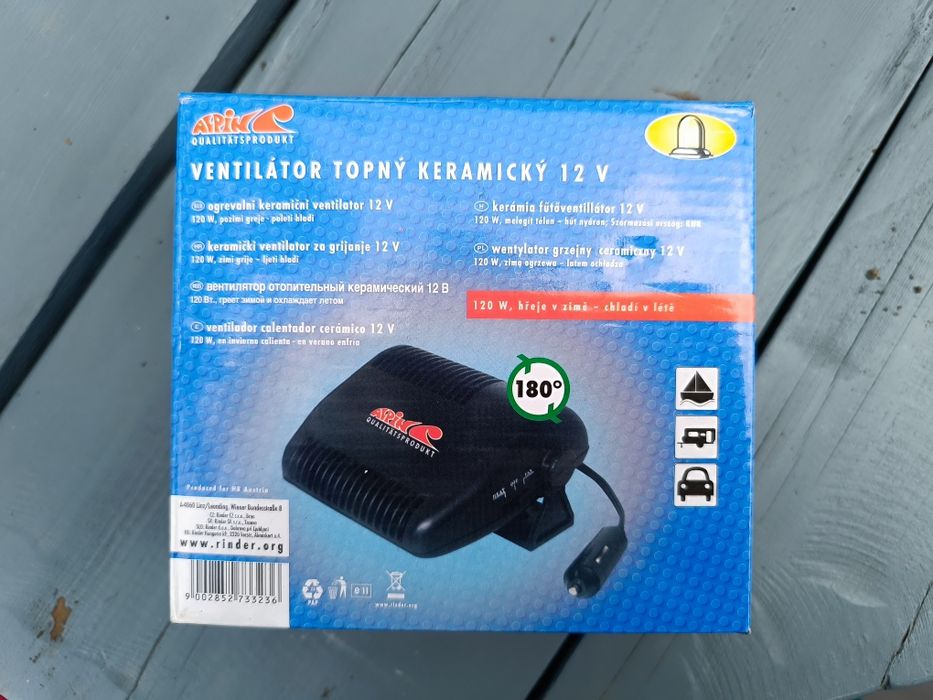 Wentylator grzejny ceramiczny 12V 120w