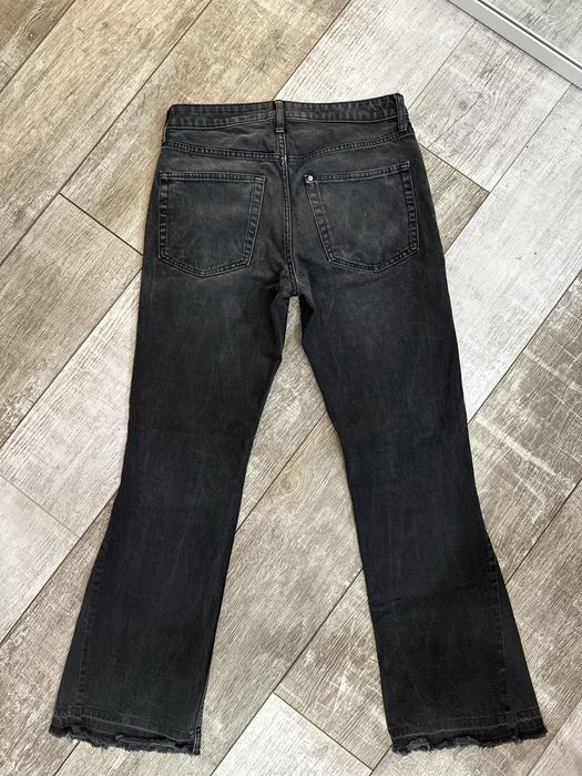 custom flared jeans black