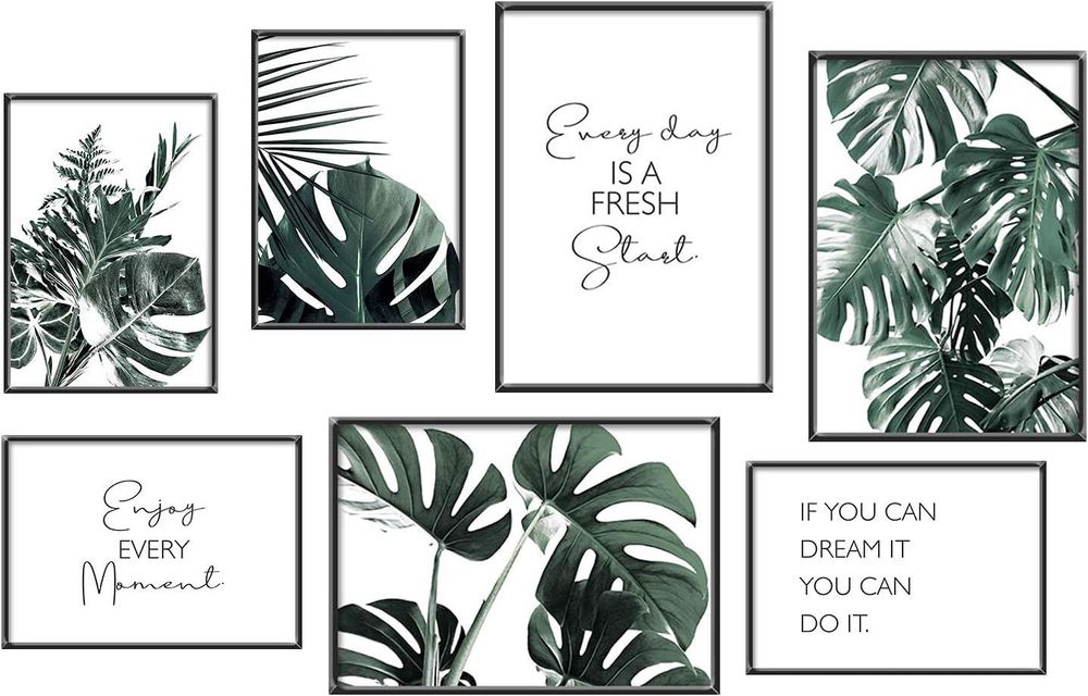 Plakaty obrazy ścienne bez ramki zestaw 7szt