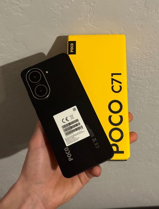 НОВИЙ Телефон Poco C71 4/128Gb Power Black (Запакований)