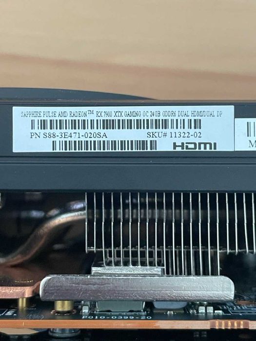 Sapphire Radeon RX 7900 XTX Pulse Gaming OC 24GB GDDR6