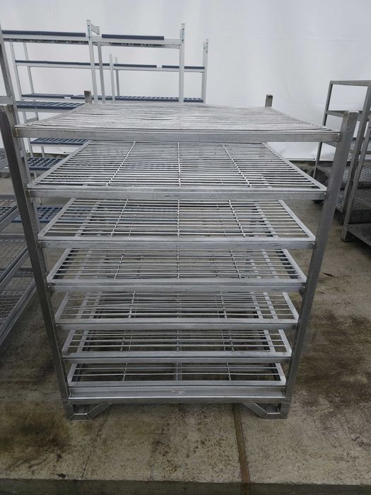 Regał siatkowy NIERDZEWNY 100cmx99cm h=130cm, 7 półek