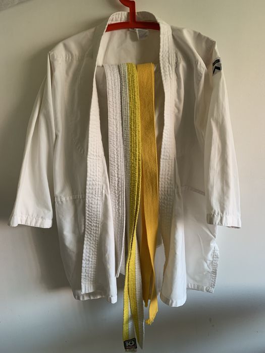 fato de judo criança (150cm - 13/14 anos) completo + 3 fitas