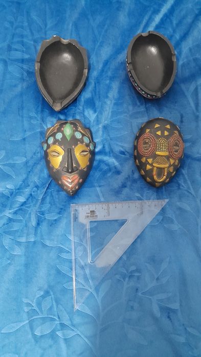 Caixas/cinzeiro estilo africano