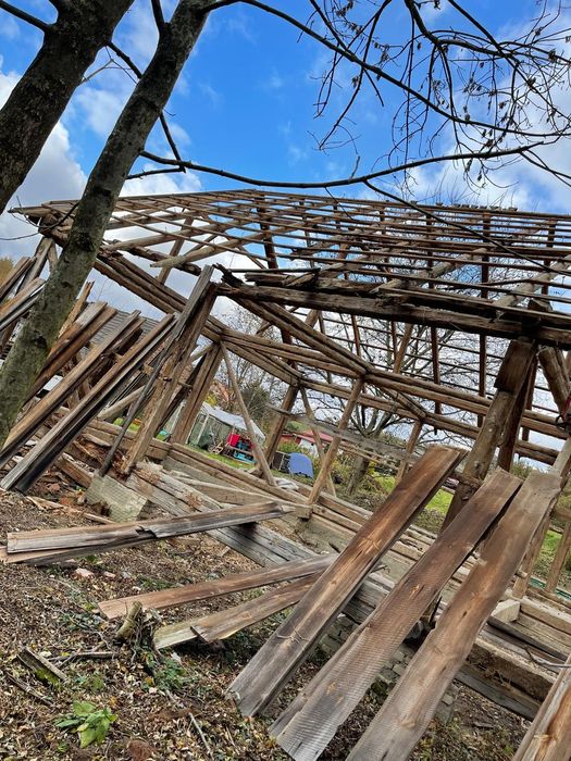 Wymiana starych desek, skup starego drewna