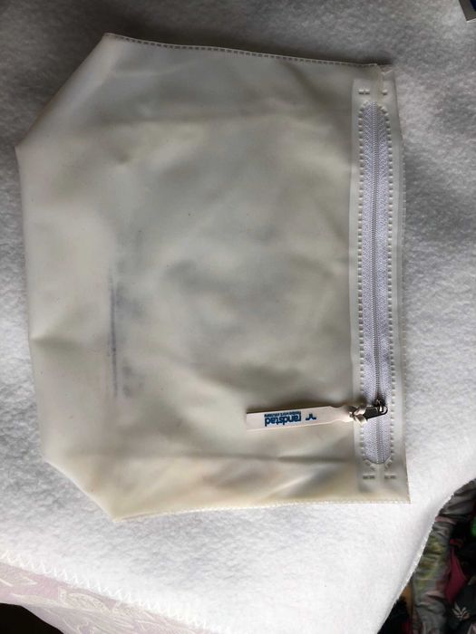 bolsa maquilhagem branca