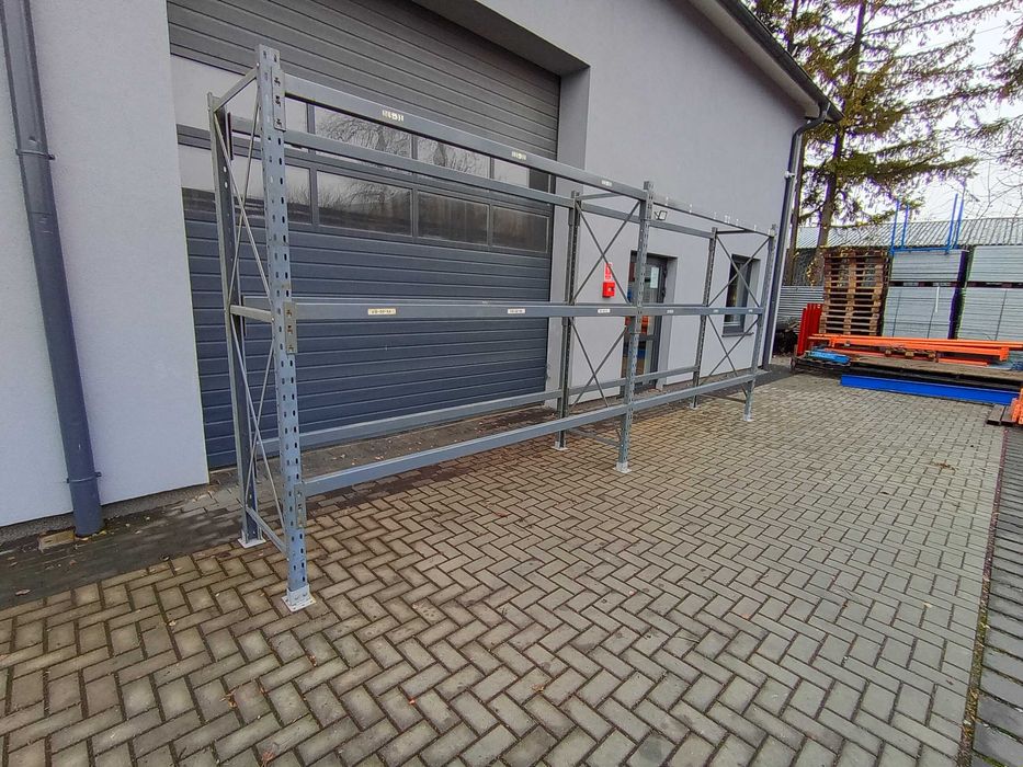 Regał magazynowy półkowy Dexion 580cmx200cmx80cm garażowy kontenerowy