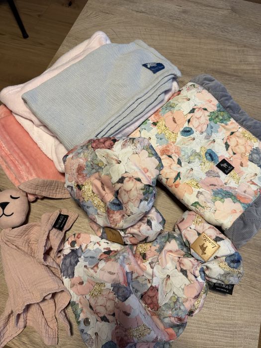 Lanila rękawiczki kocyki do wózka przytulanka