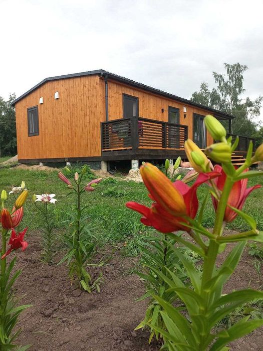 Модульний будинок 72м2 під ключ. Каркасний дім з терасою