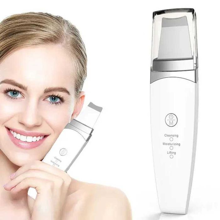 Ультразвуковий скрабер для чищення обличчя ліфтинг омолодження