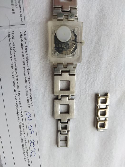 Relógio Swatch hot batik orange