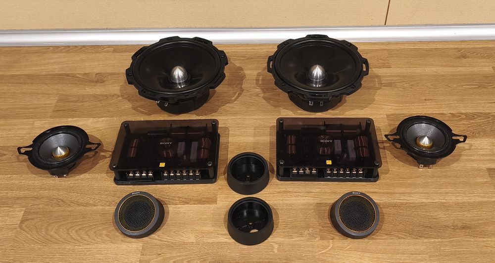 Zestaw 3 drożny Głośniki  Rockford T2652 Sony XS-163es 100w rms hi end