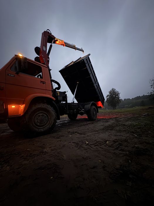 MAN 4x4 самоскид з маніпулятором