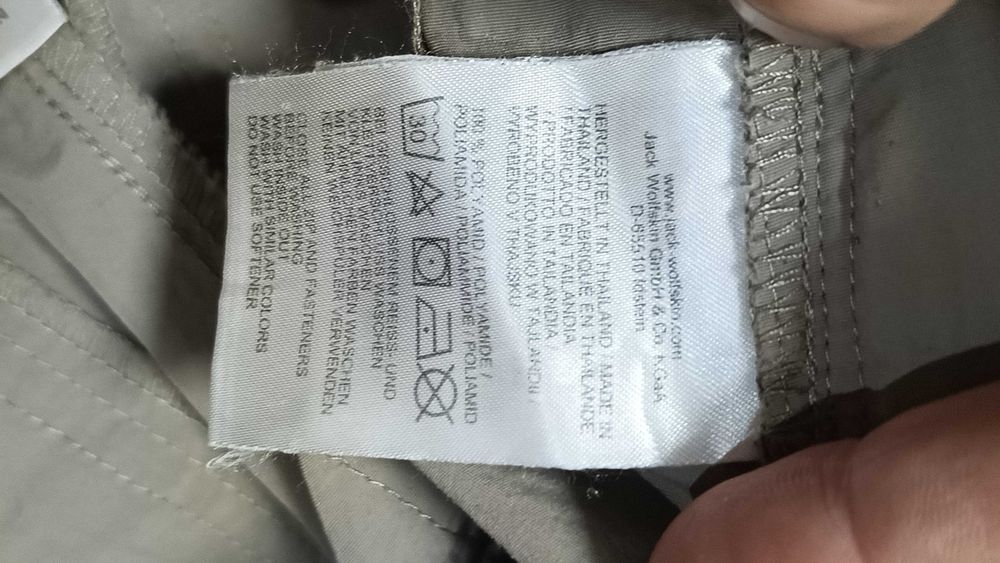Męskie krótkie spodnie 3/4 JACK WOLFSKIN r.M(48) stan bardzo dobry