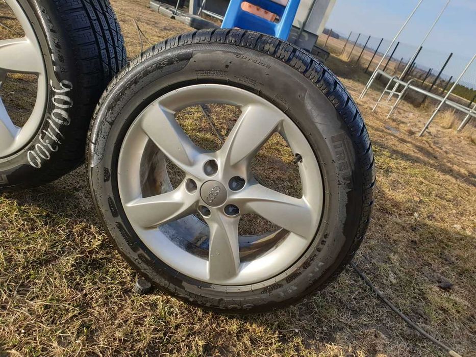 Felgi aluminiowe Audi R17 5x112 opony zimowe 225/55R17