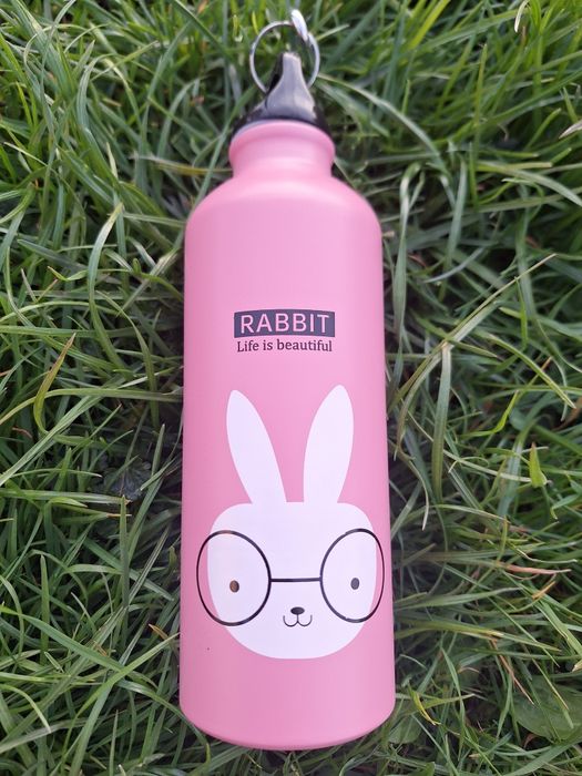 Bidon róż Różowy królik 500 ml