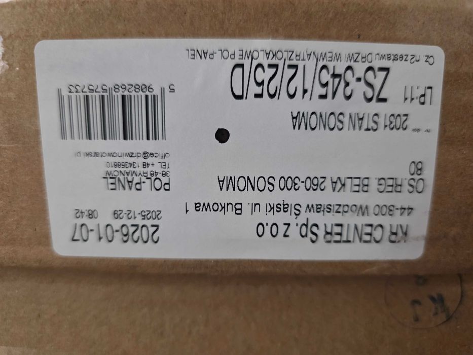 Osciernica regulowana 260-300 Dąb Sanoma