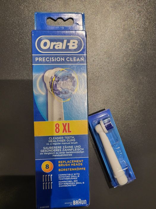 4 nowe końcówki Oral B Precision Clean