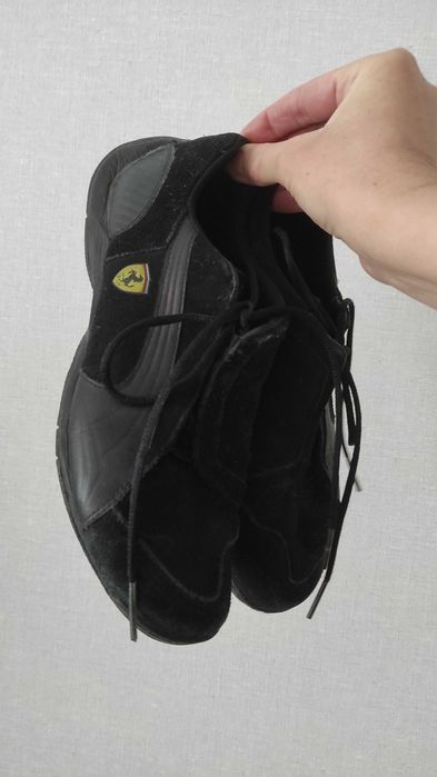 Кроссовки унісекс puma Ferrari чорні замша шкіра 38.5