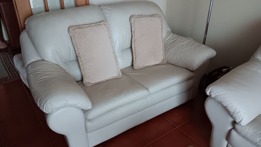 Sofá em pele para sala